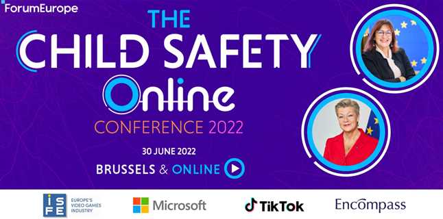 Vice President Šuica & Commissioner Johansson to speak at Forum Europe’s European Child Safety Online Conference